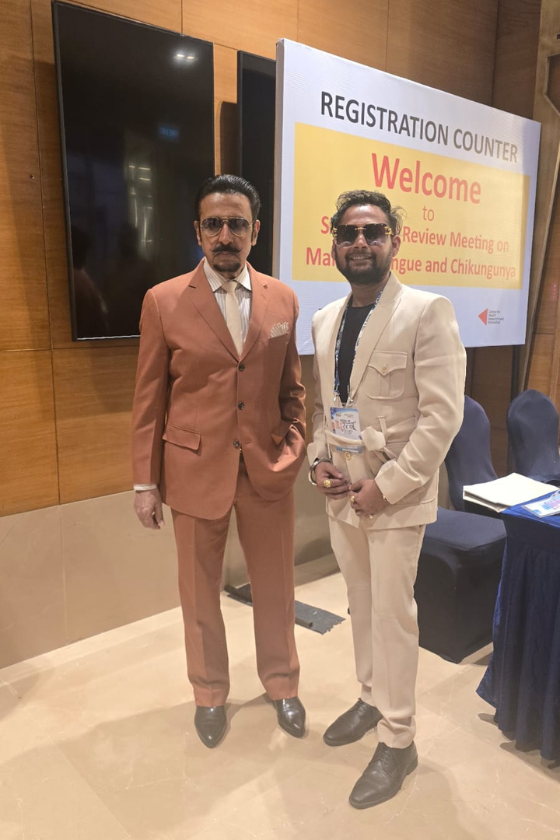 Aspire Kingdom Consultant Abhieshek Katiyaar meeting Bollywood actor Gulshan Grover