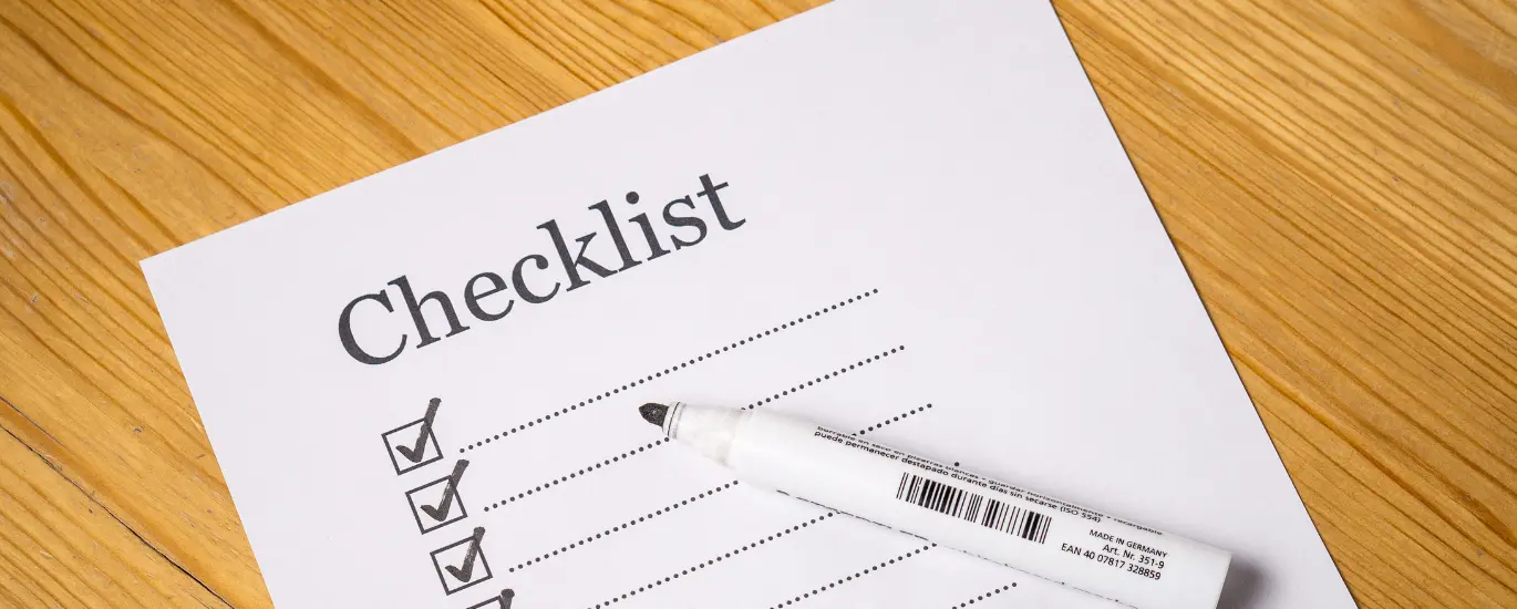 Sale agreement checklist before paying booking amount showing key clauses like refund terms, possession date, RERA details, and payment schedule